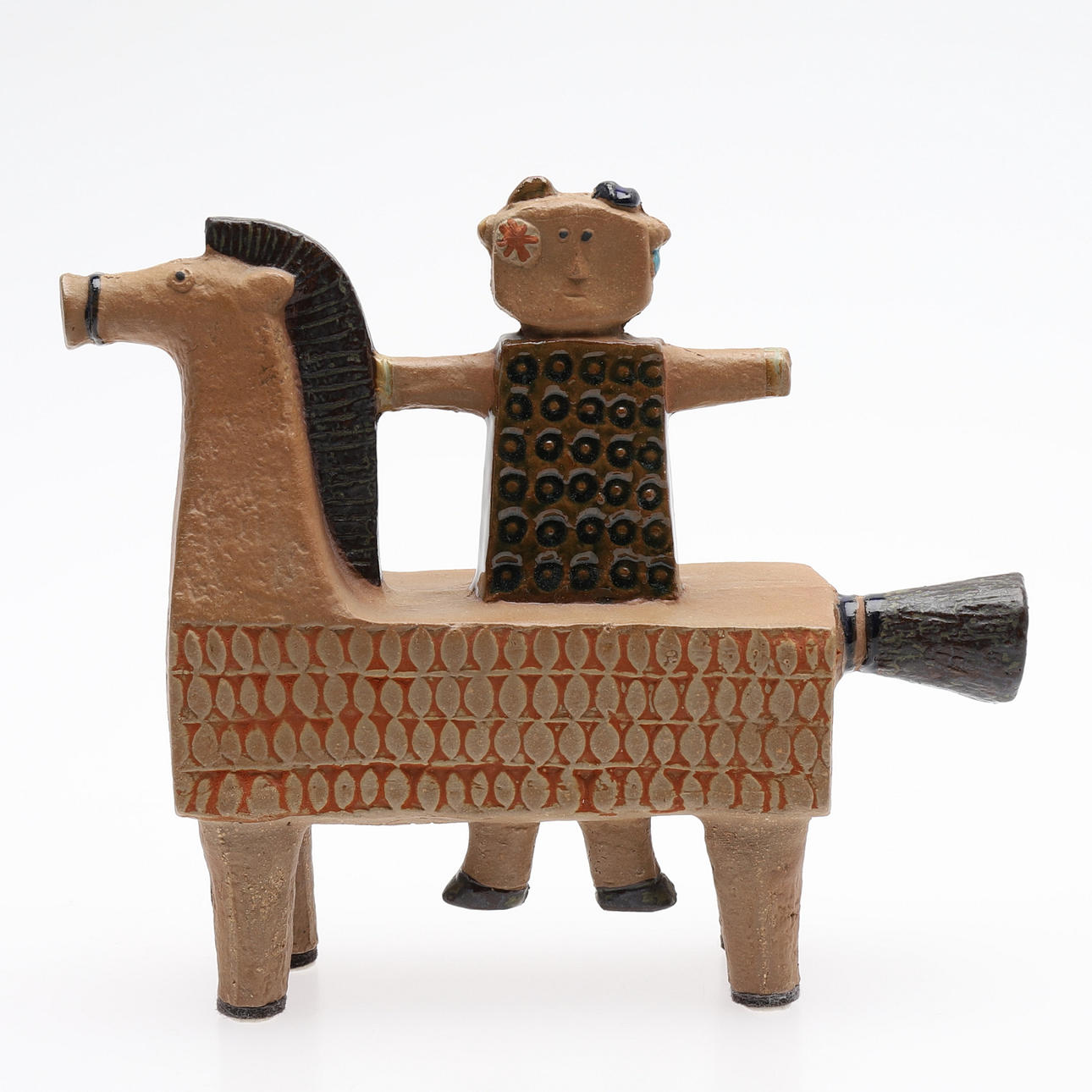 STIG LINDBERG. REITER ZUM PFERD, Gustavsberg.