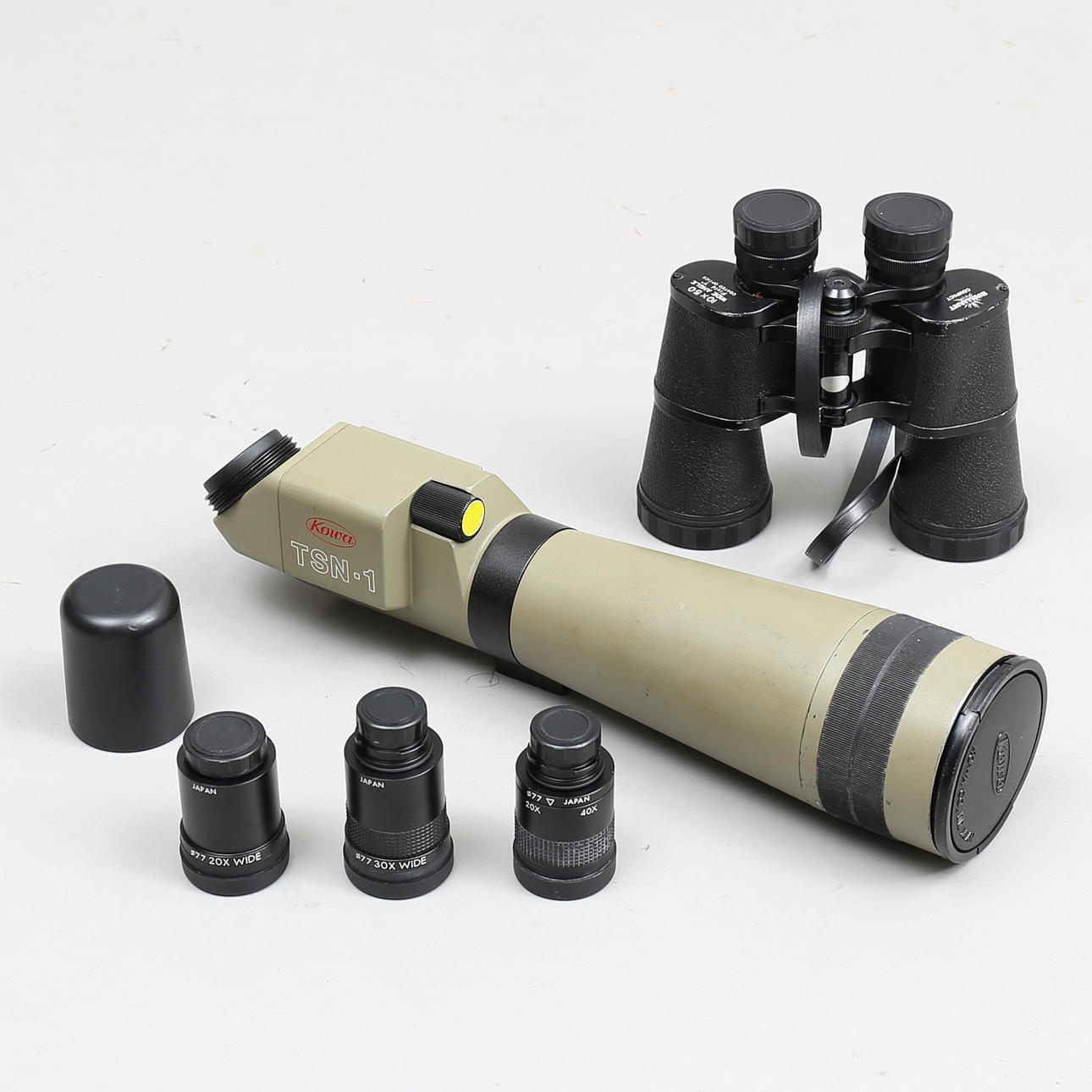 KIKARE, 2 st, handkikare Brilliant, tubkikare Kowa.