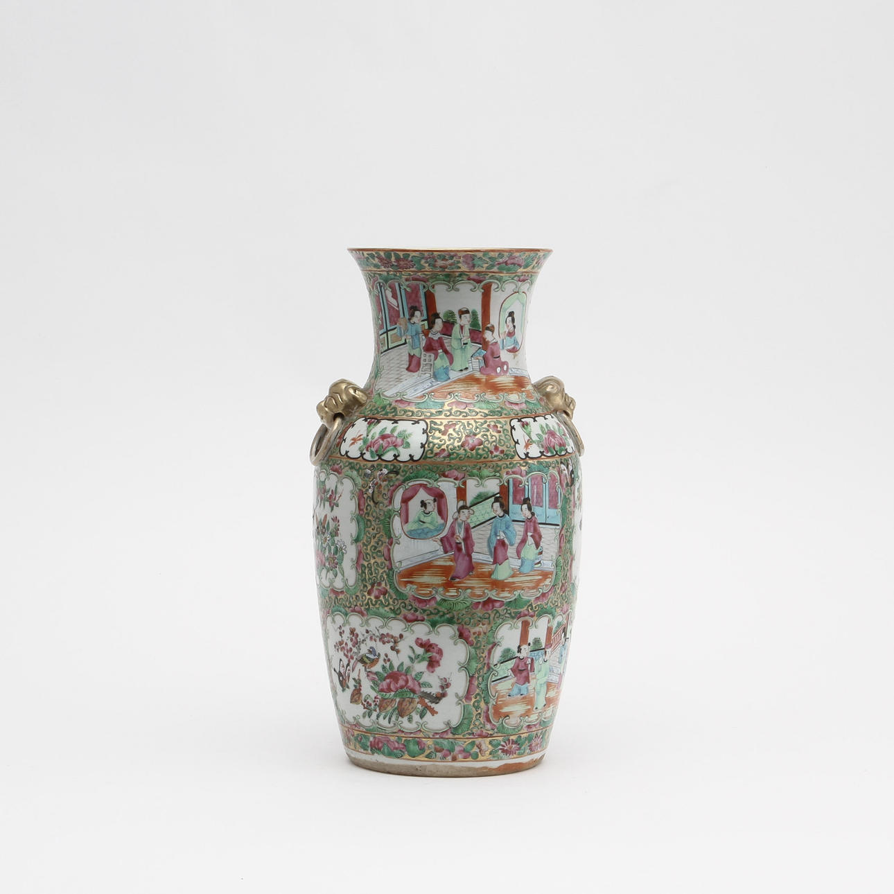 VAS, porslin, Kanton, Kina 1800-tal.