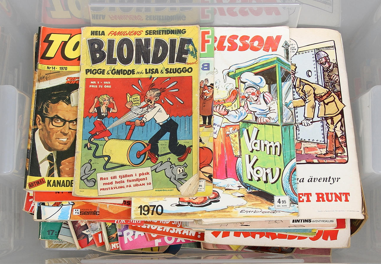 SERIETIDNINGAR, 1900-talets andra hälft.