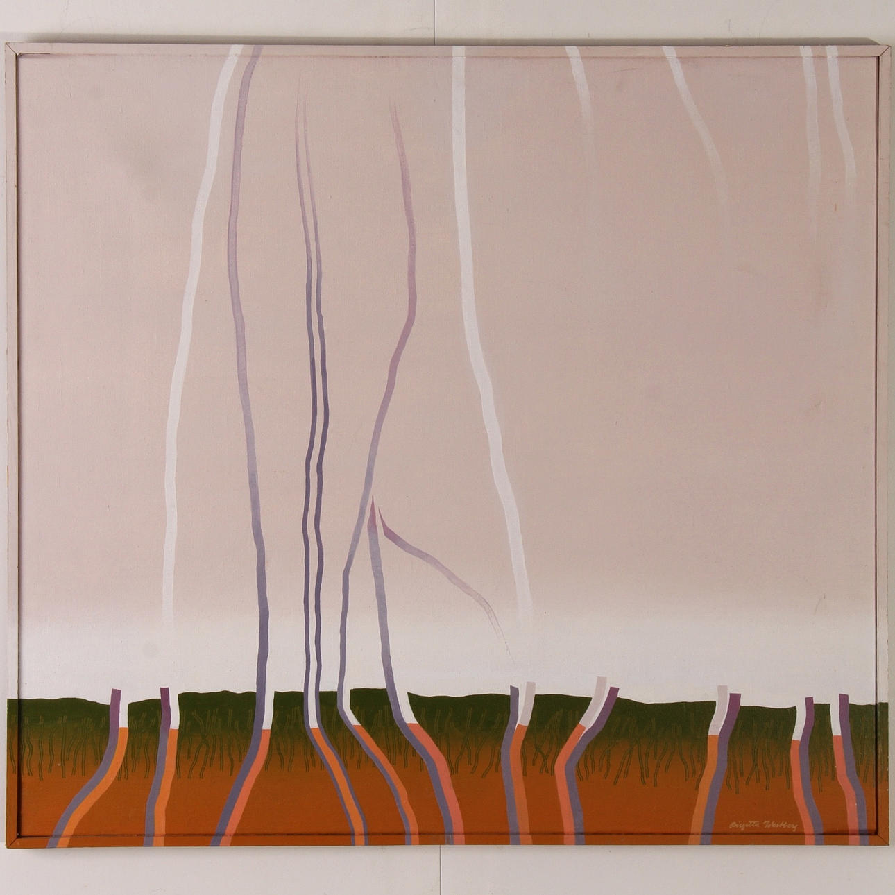 BIRGITTA WESTBERG. olja på duk, signerad.