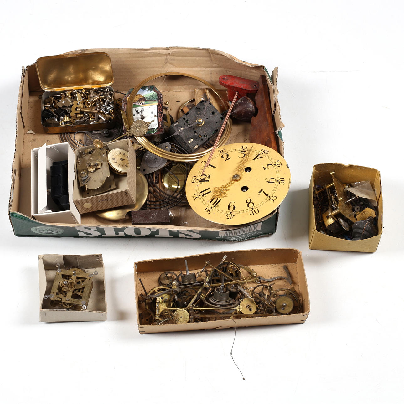 PARTI KLOCKDELAR, urverk, visare, armbandsur.