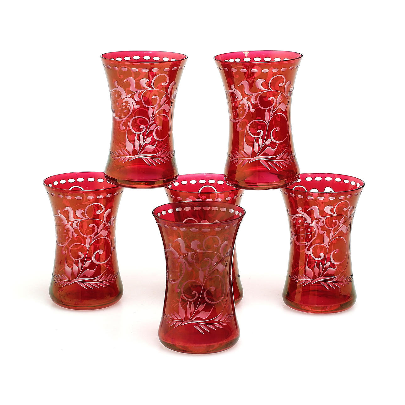 GLAS, 6 st, bömiska, 1900-tal.