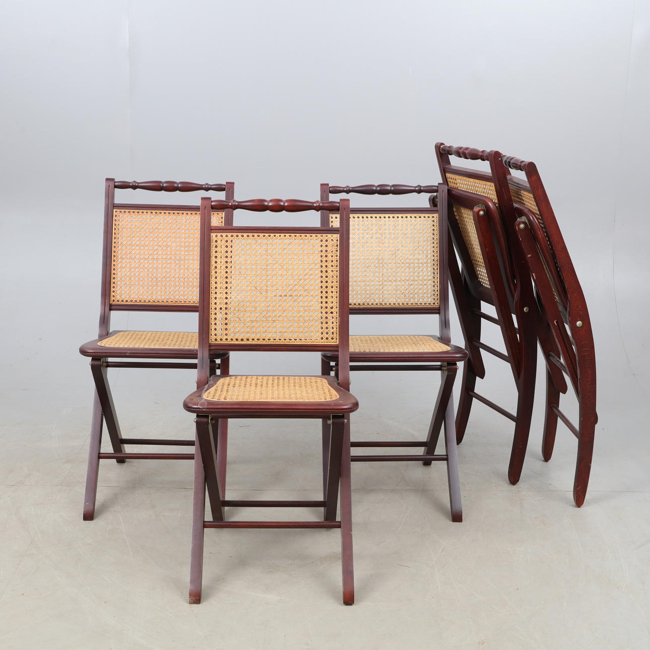 STOLAR, 5 stycken, hopfällbara Trä/Rotting.