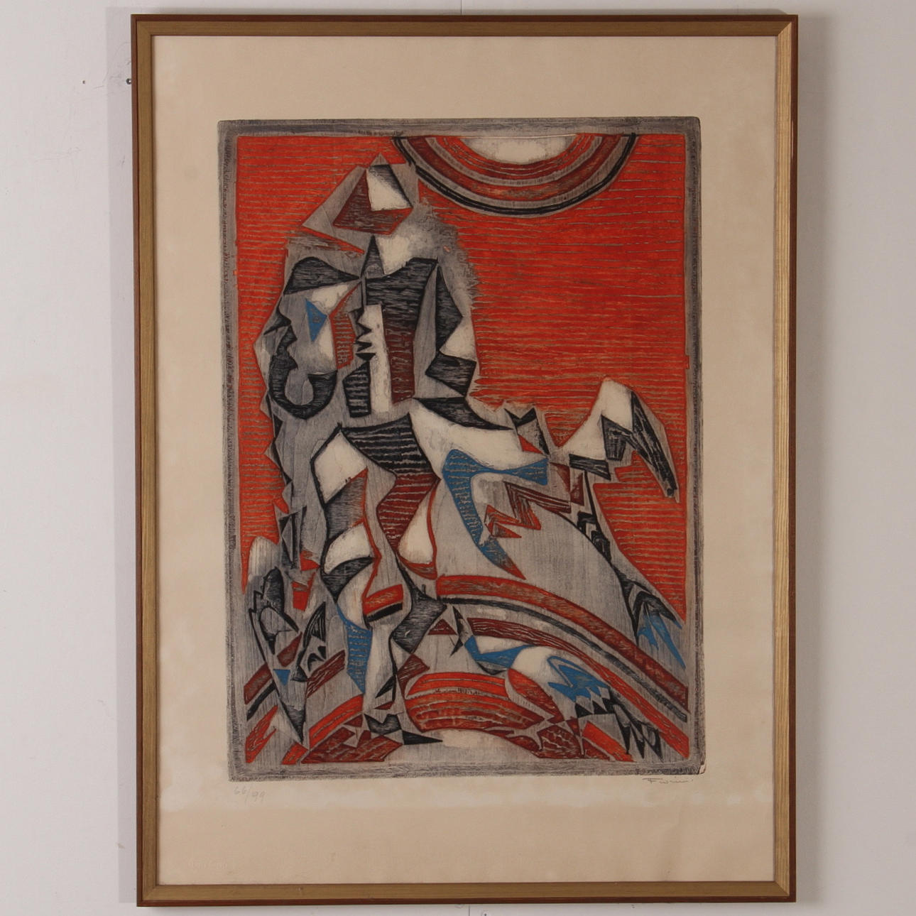 MARCEL FIORINI. färgetsning, signerad och numrerad 66/99.