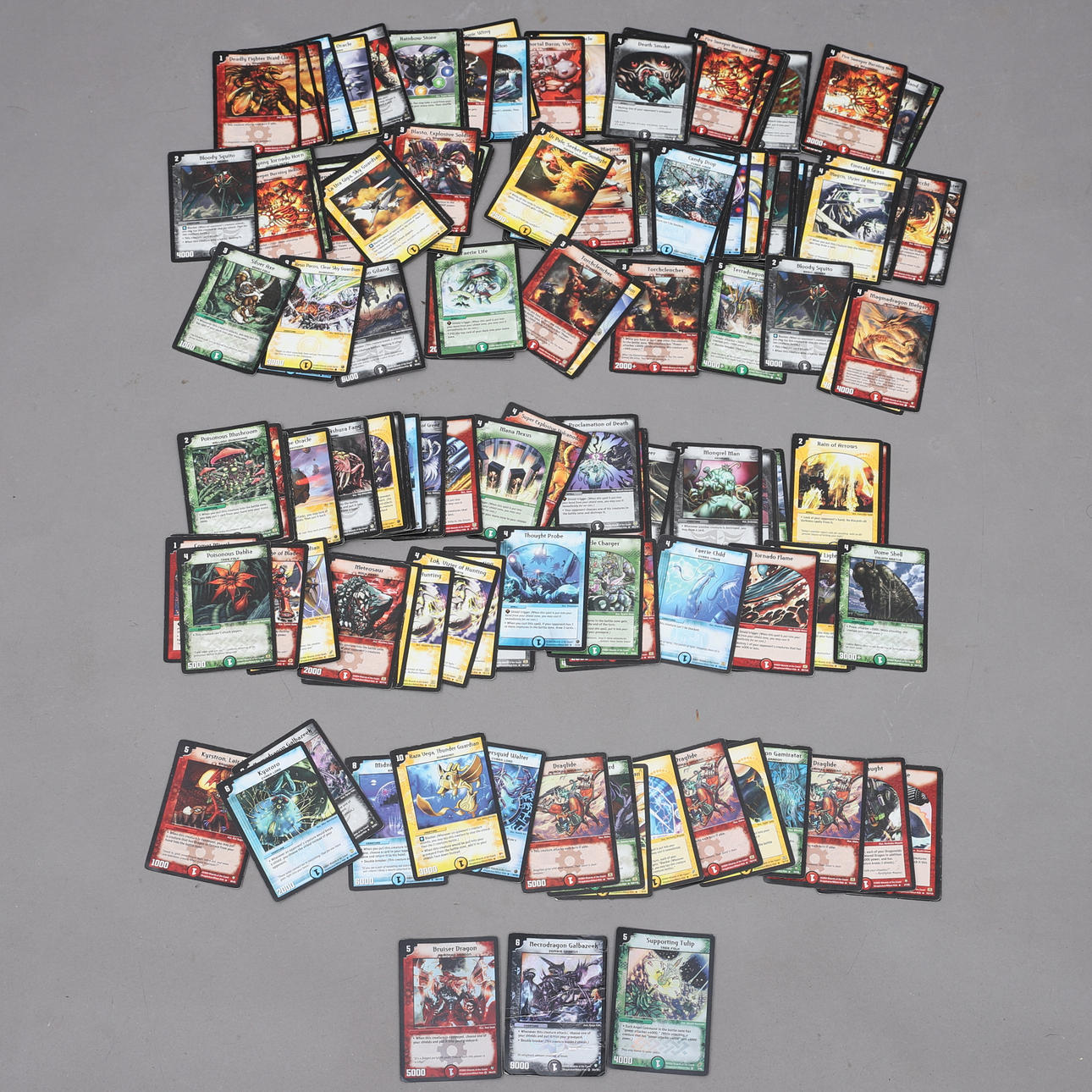 DUEL MASTERS, kortit, n. 180 kpl, 2004/2005.