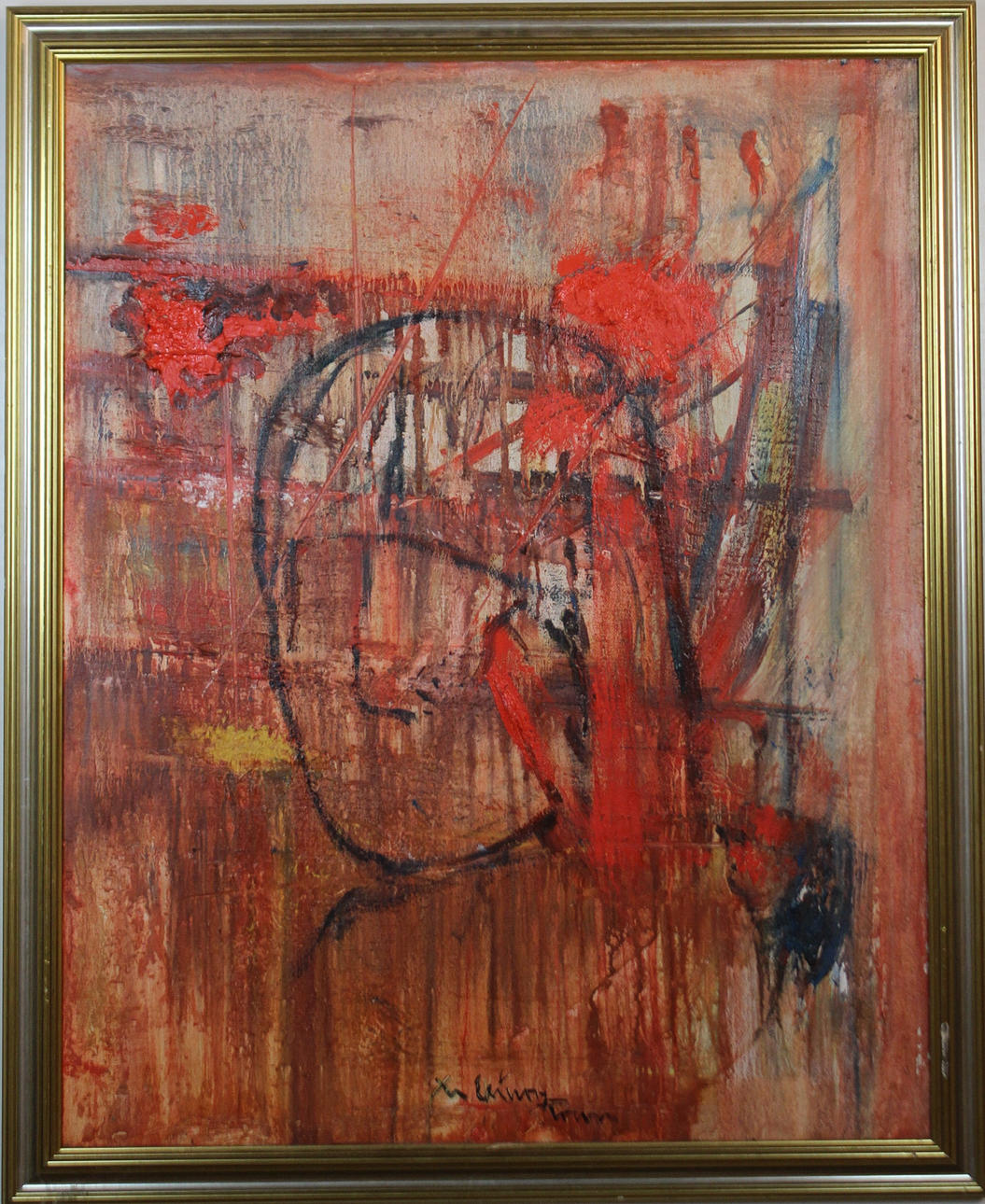 BO ERICSON RÖNÅS. OIL ON CANVAS signed.