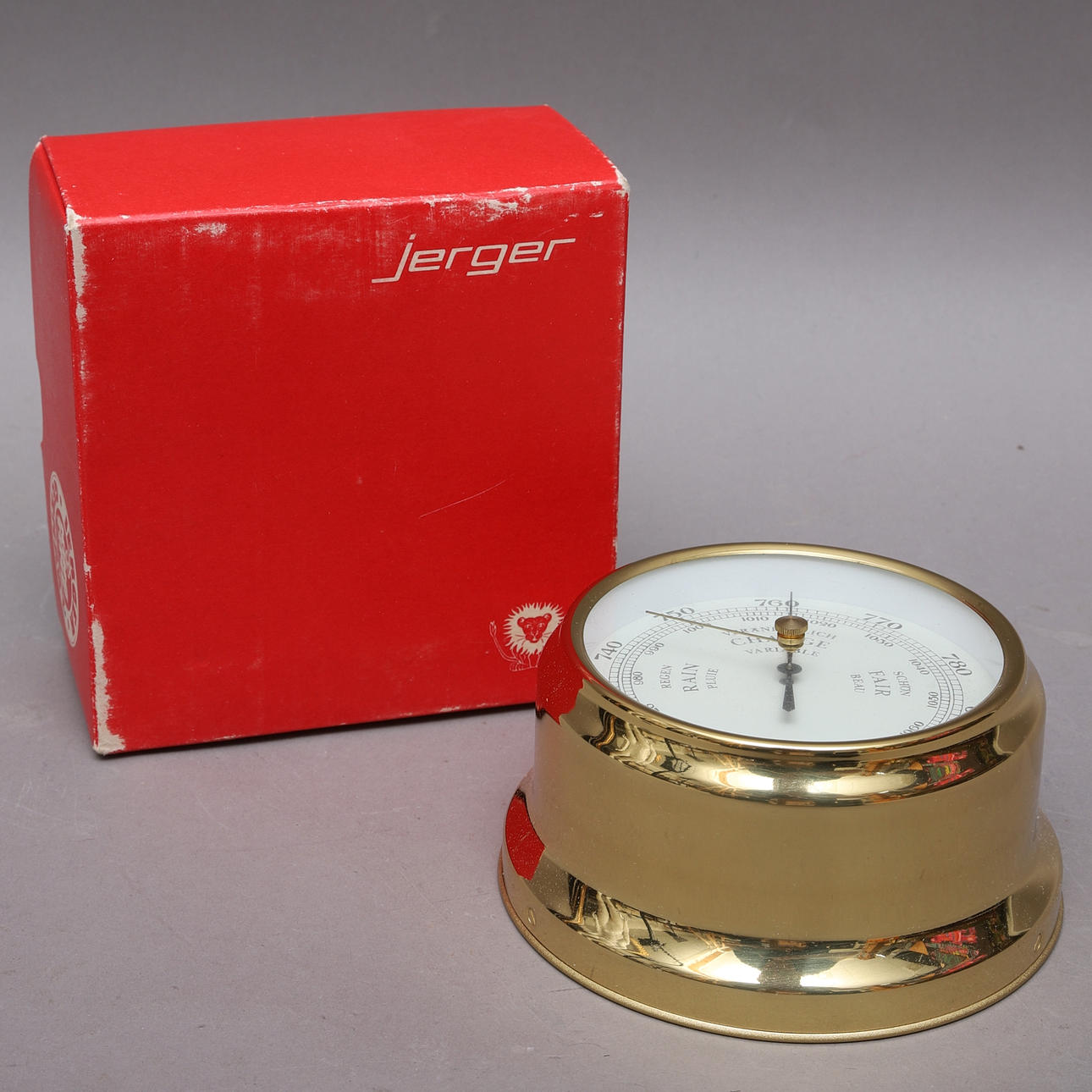 BAROMETER, brass, Jerger, Germany.