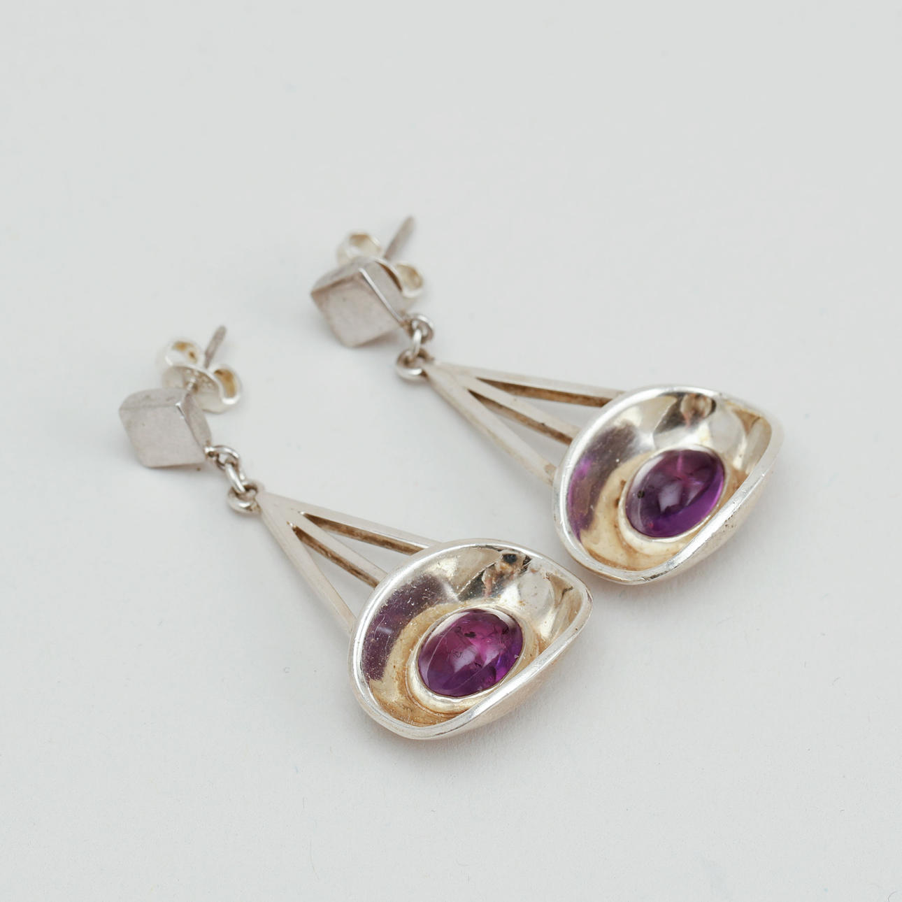 SIGURD PERSSON. Earrings, a pair, sterling silver, Stigbert.