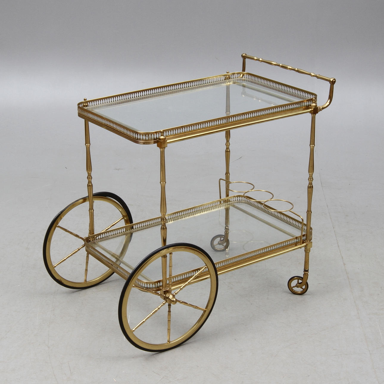 SERVERINGSVAGN, mässing, 1900-tal.