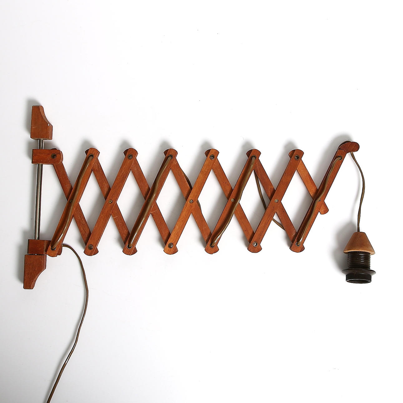 SAXLAMPA, teak, 1900-talets mitt.