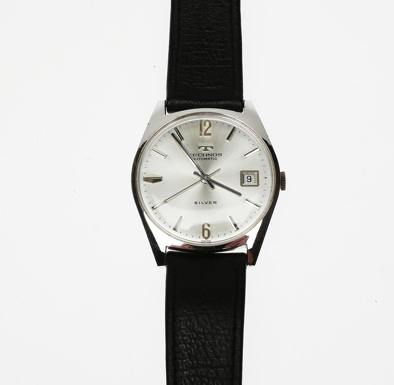 ARMBANDSUR, Herr, Technos Automat silver.