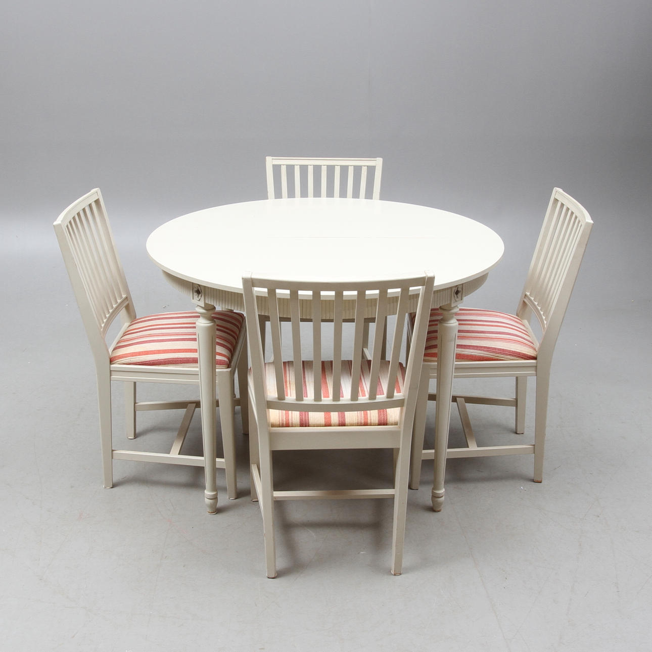 MATSALSGRUPP, 5 delar, gustaviansk-stil, 1900-talets andra hälft.