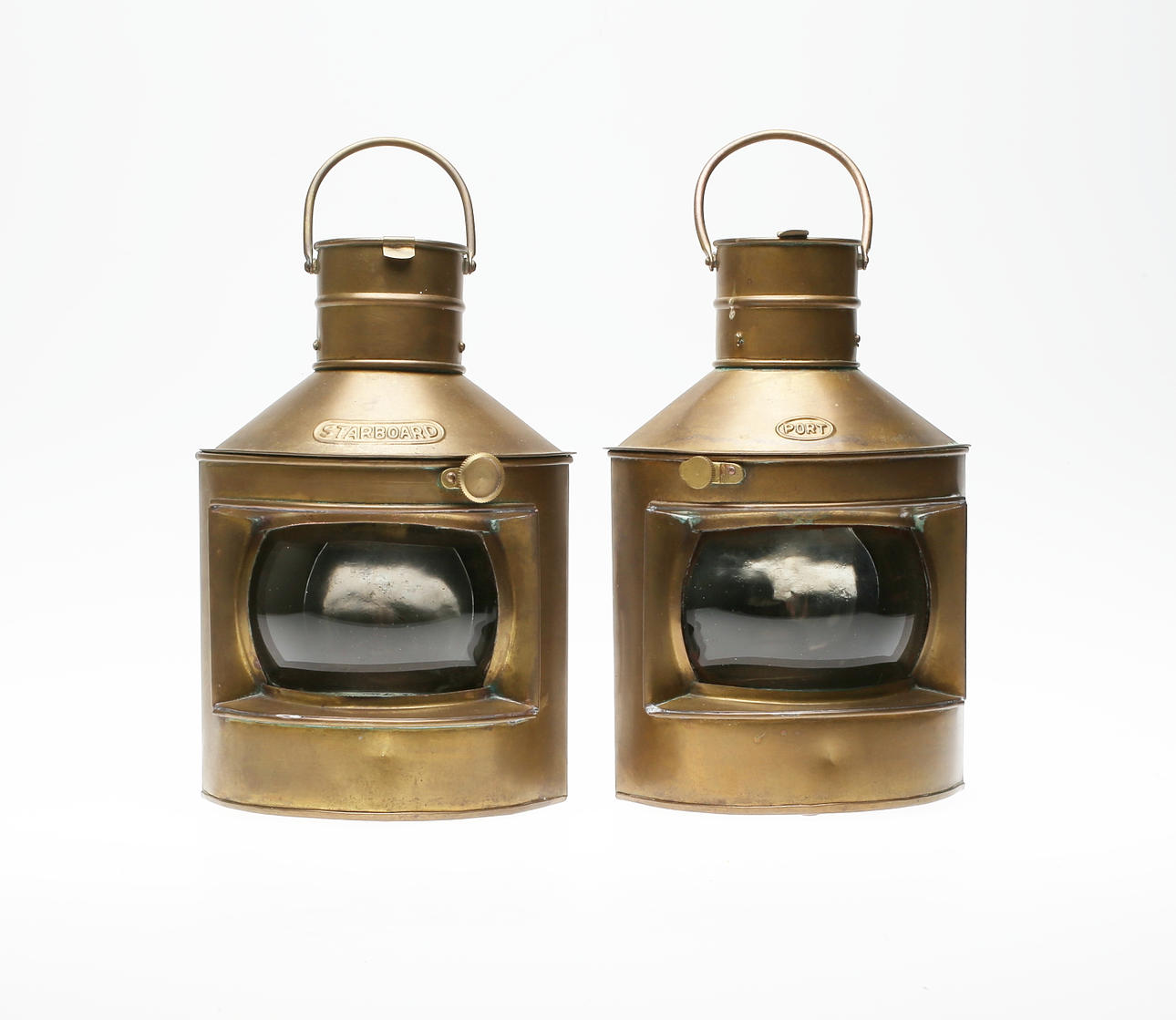 LANTERNOR, 1 par, 1900-tal, mässing.