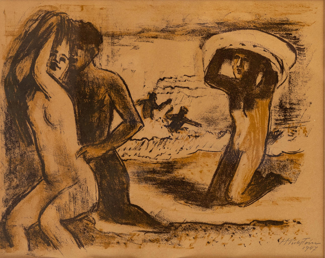 HERMANN MAX PECHSTEIN (1881-1955). Die Werbung.