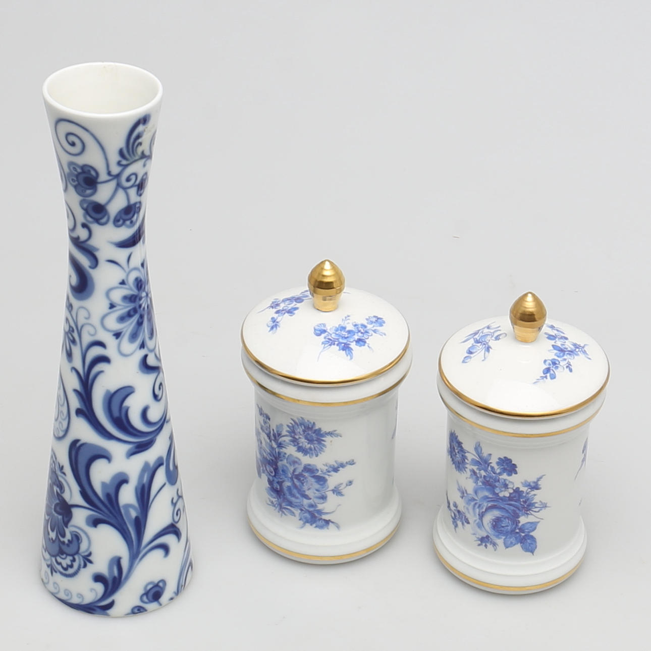 PARTI PORSLIN. 3 delar. Alboth & Kaiser, Germany.