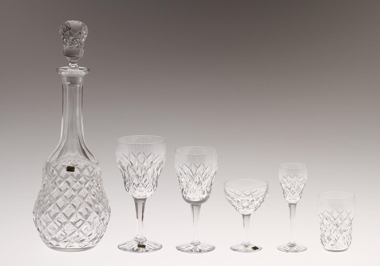 GLASSERVIS, 56 delar, Boda, 1900-tal.