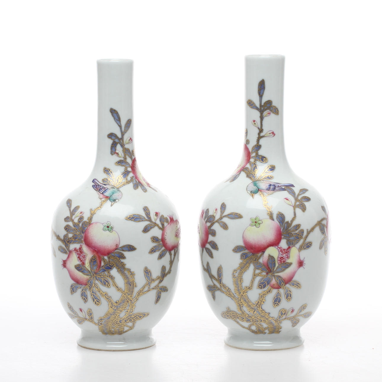 VASER, 1 par, porslin, Kina.