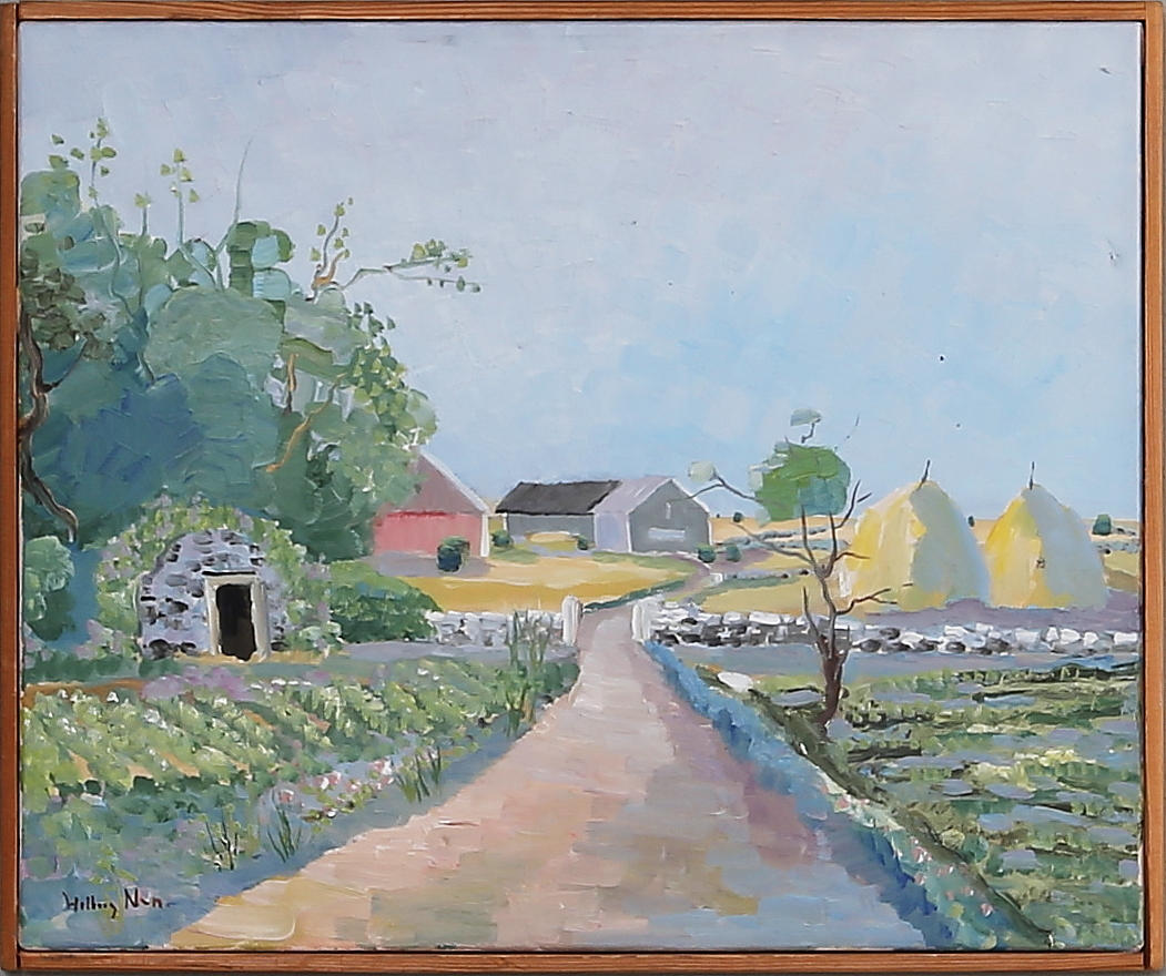 OKÄND KONSTNÄR. ÖLANDSMOTIV, Olja på duk, signerad.