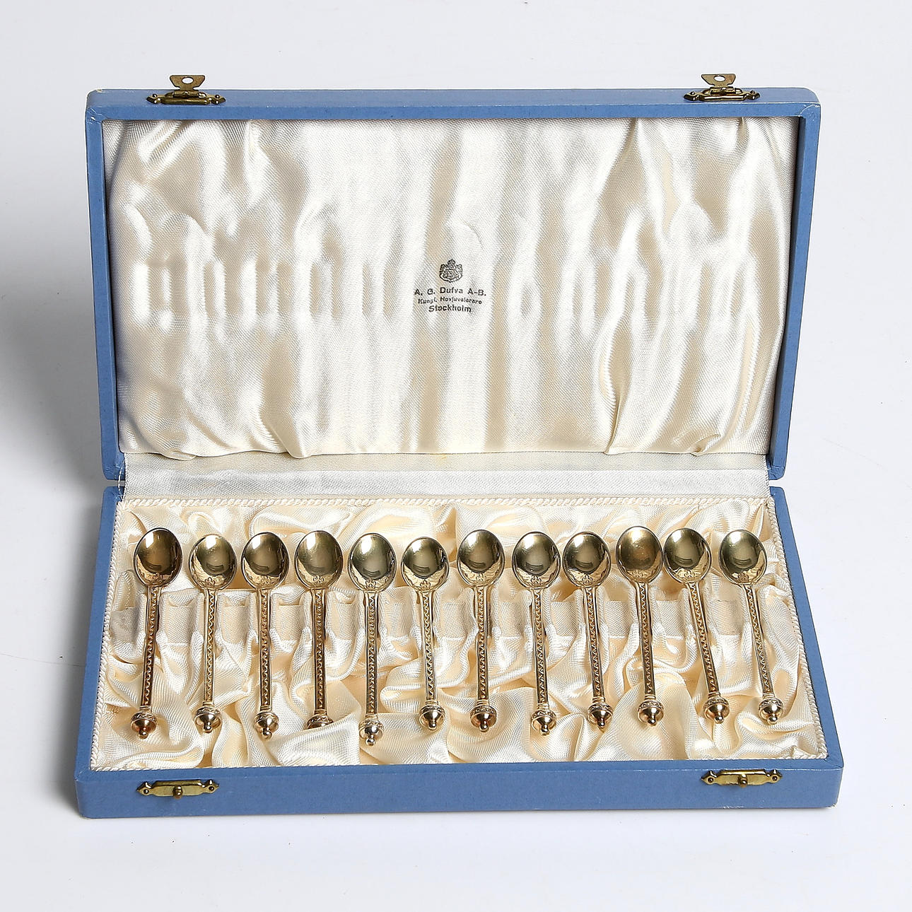 MOCCASKEDAR, 13 delar, silver, 113 gram, GAB, Stockholm.