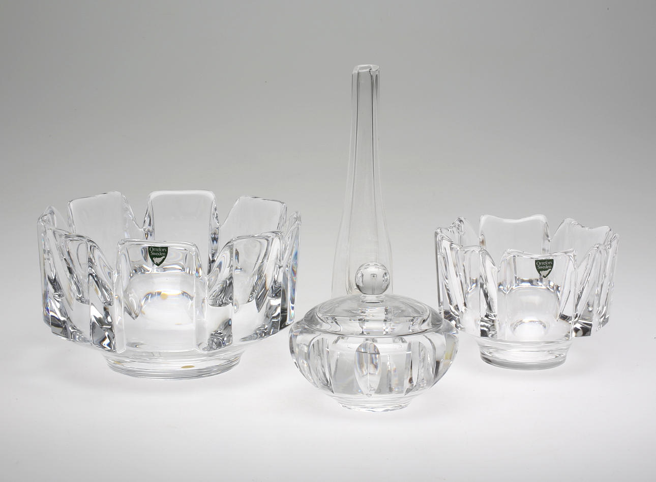 PARTI GLASFÖREMÅL, Orrefors.