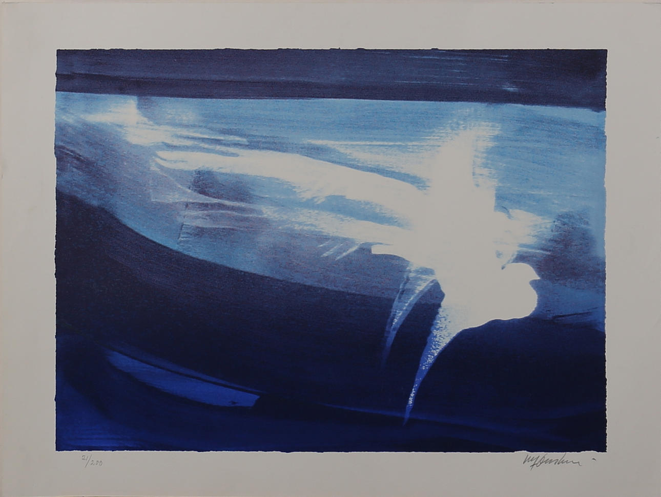 ULF ONSBERG. Komposition. Färgserigrafi. Signerad och numrerad 21/200.