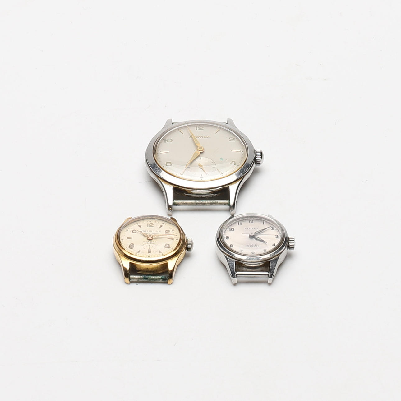 WRIST WATCH, 3 pcs, including Certina, 1900s.
