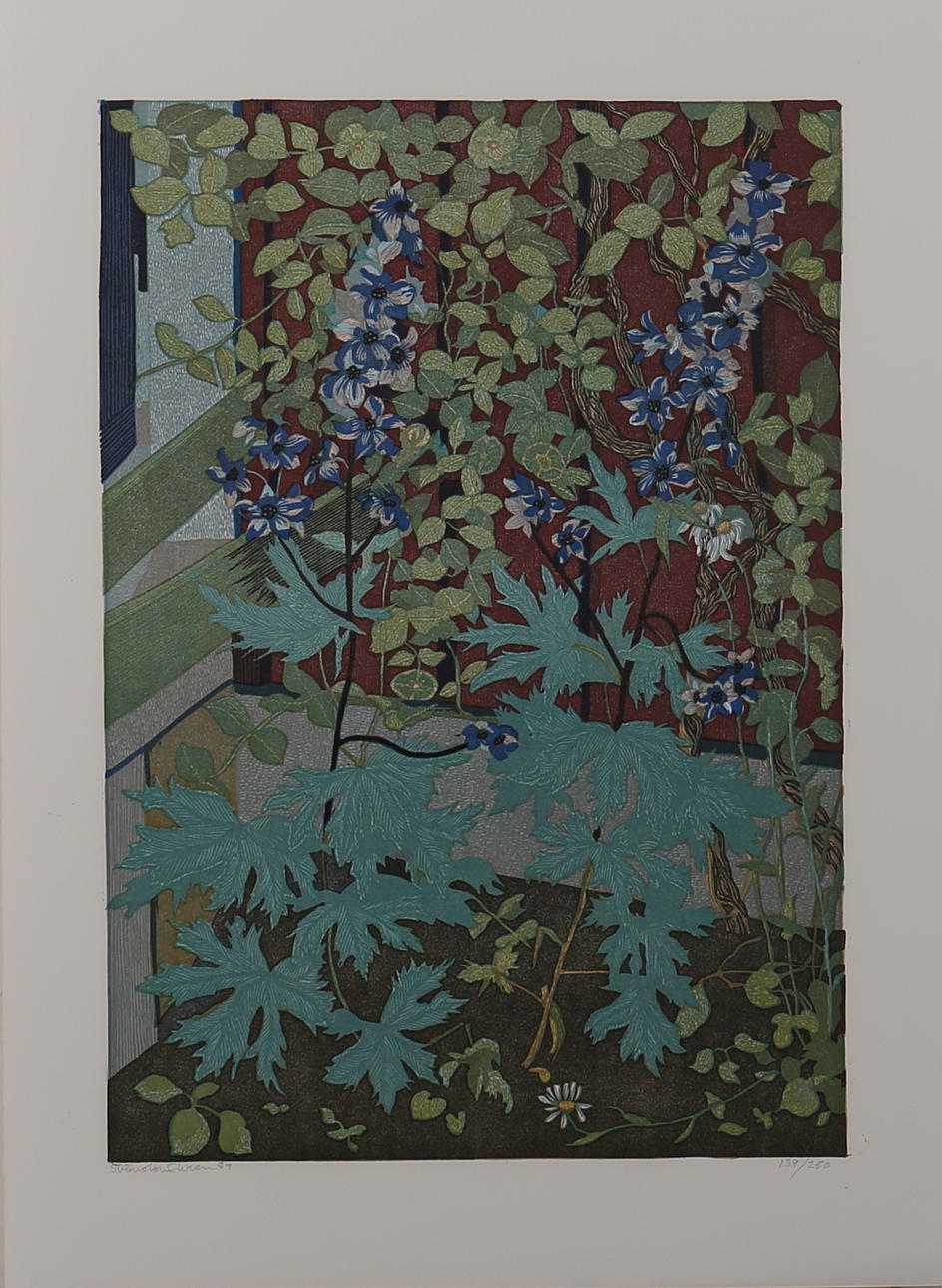 SVENOLOV EHRÉN. Vildblommor. Färglitografi. Signerad, daterad -89 och numrerad 139/250.