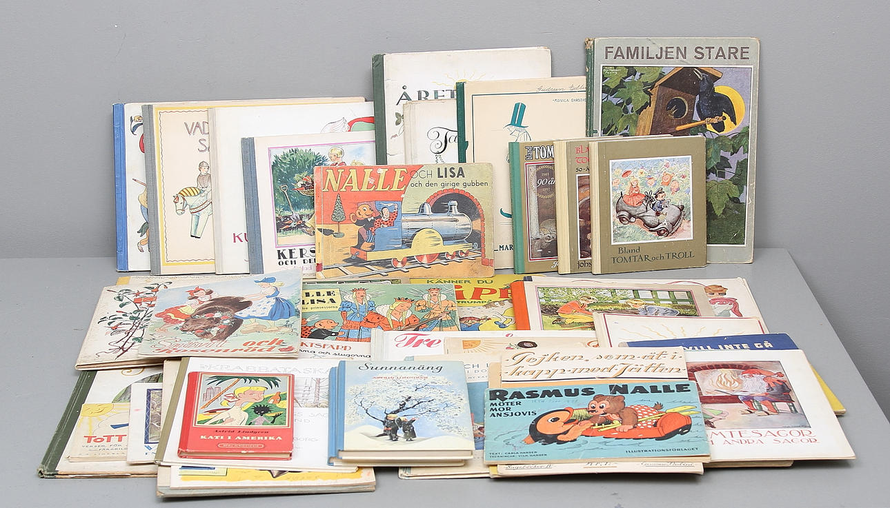 BARNBÖCKER, 40 st bland annat Astrid Lindgren.