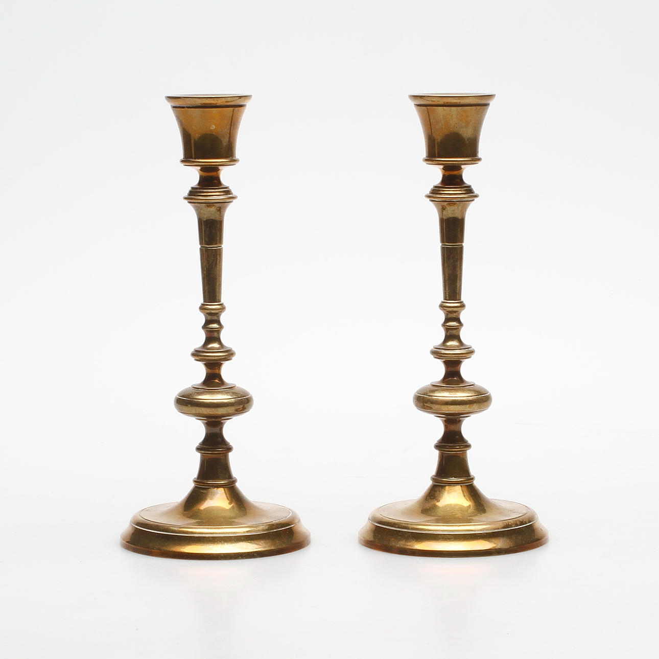 LJUSSTAKAR, mässing, Skultuna, no 80.