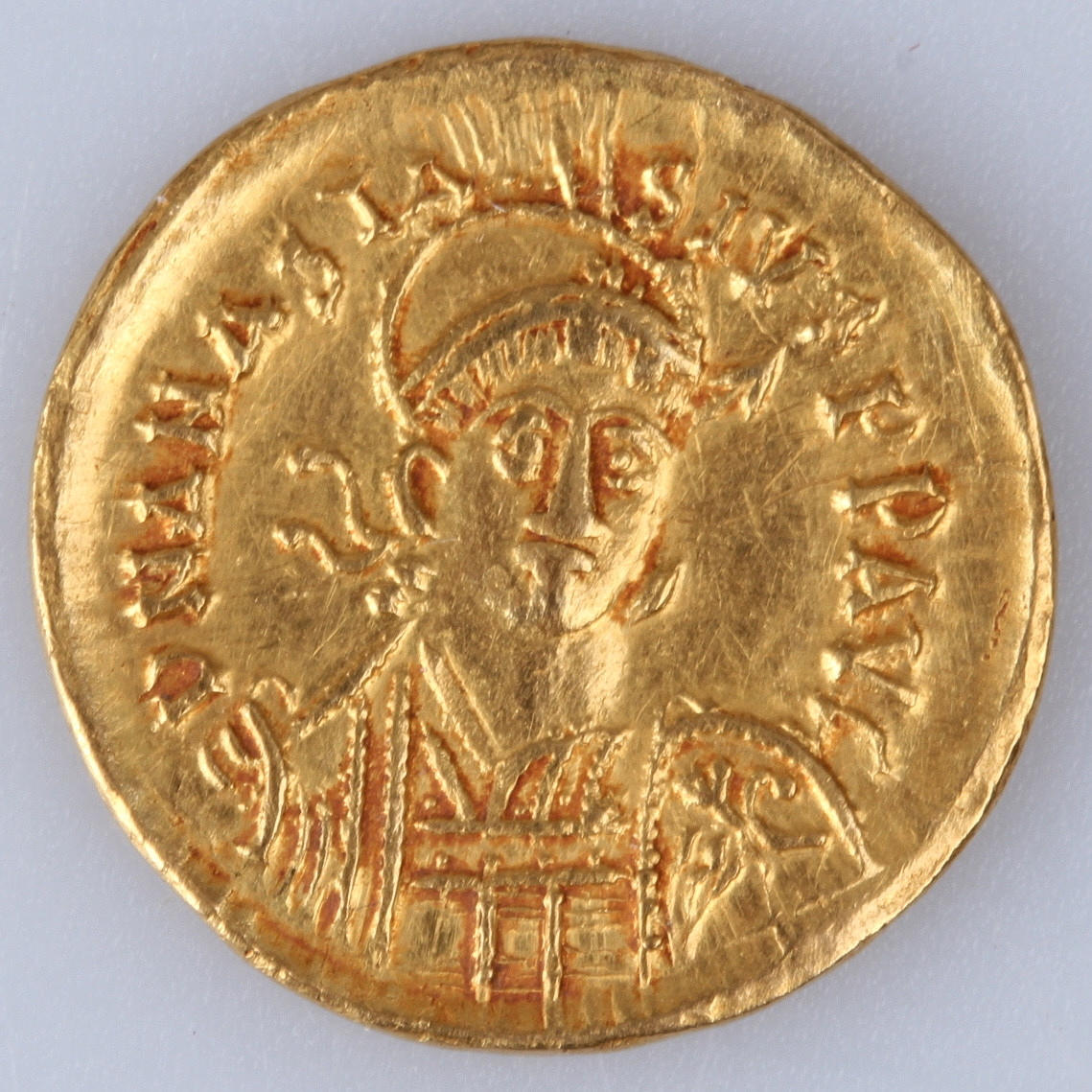 MYNT, guld, solidus, Anastasius, 491-518 e.kr, 4,4 gram.