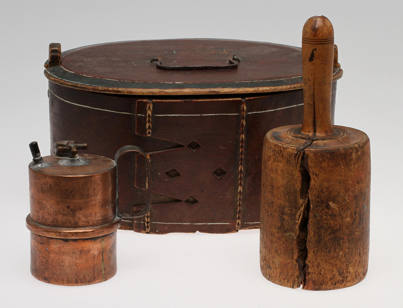 PARTI DIVERSE, 3 delar, bla svepask, allmoge.