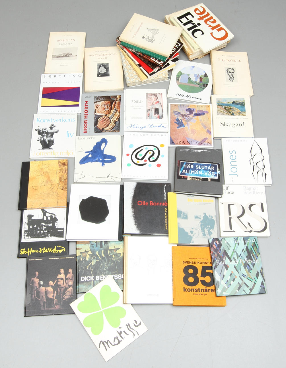 KONSTLITTERATUR, mestadels från SAK.