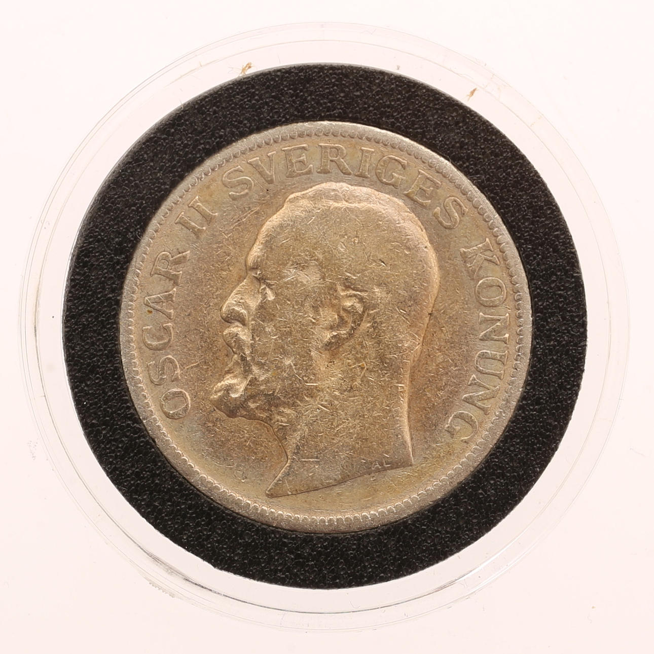 MYNT, 1 krona, silver, Sverige 1906.