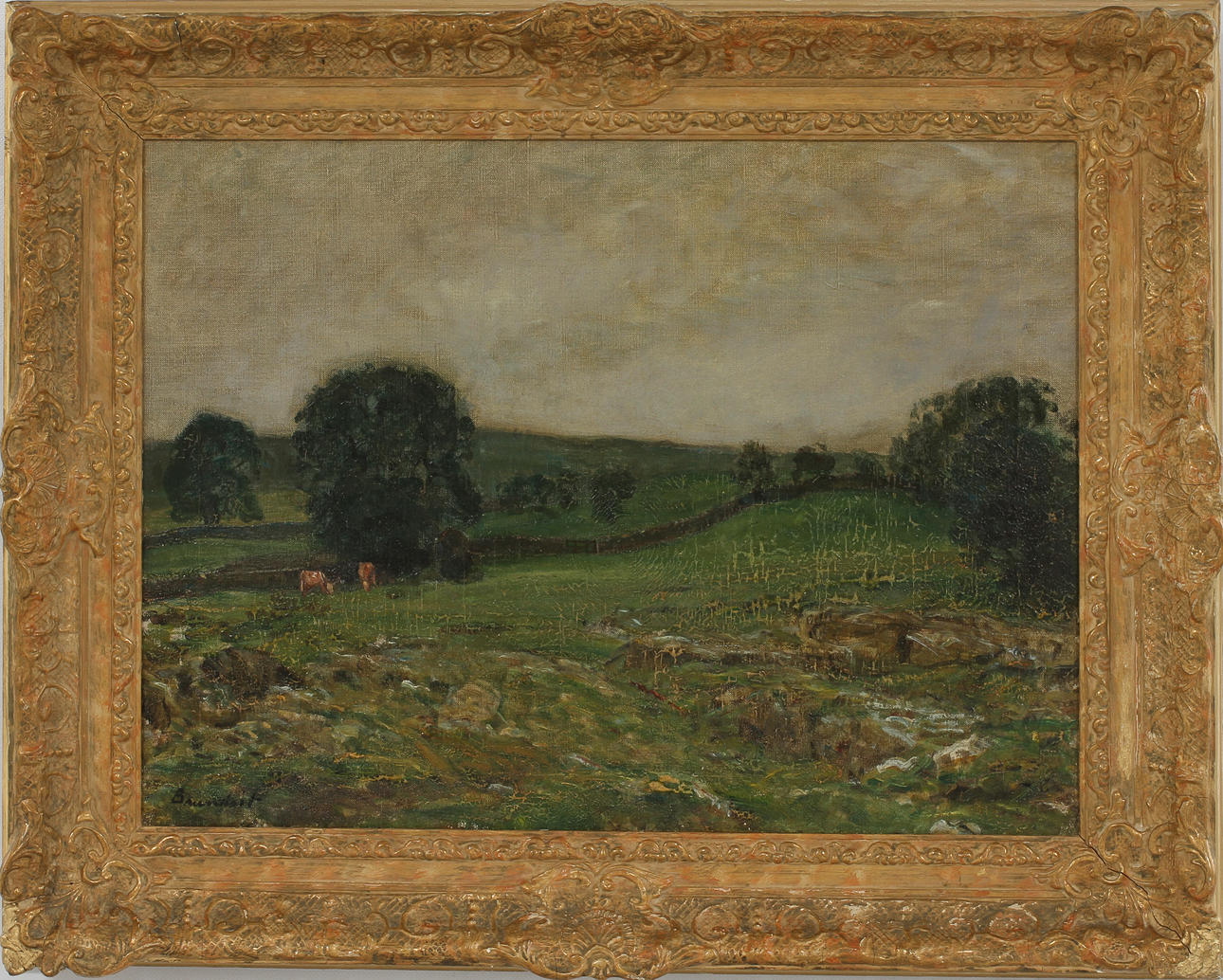 REGINALD GRANGE BRUNDRIT. Landskap, olja på duk, signerad.