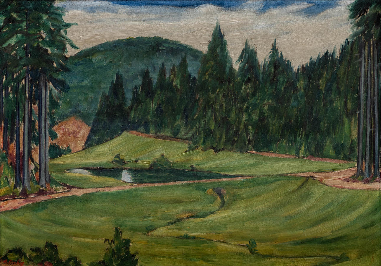 ALEXANDER GERBIG (1878-1948). Wiesengrund.