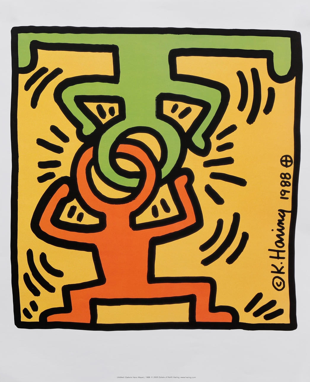KEITH HARING. EFTER. Uden titel ("Galerie Hans Mayer").