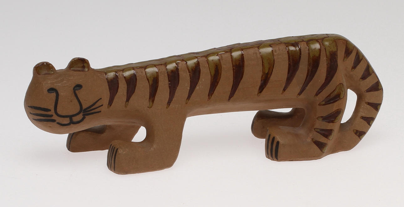 FIGURIN, Tiger, stengods. Lisa Larson, Gustavsberg.