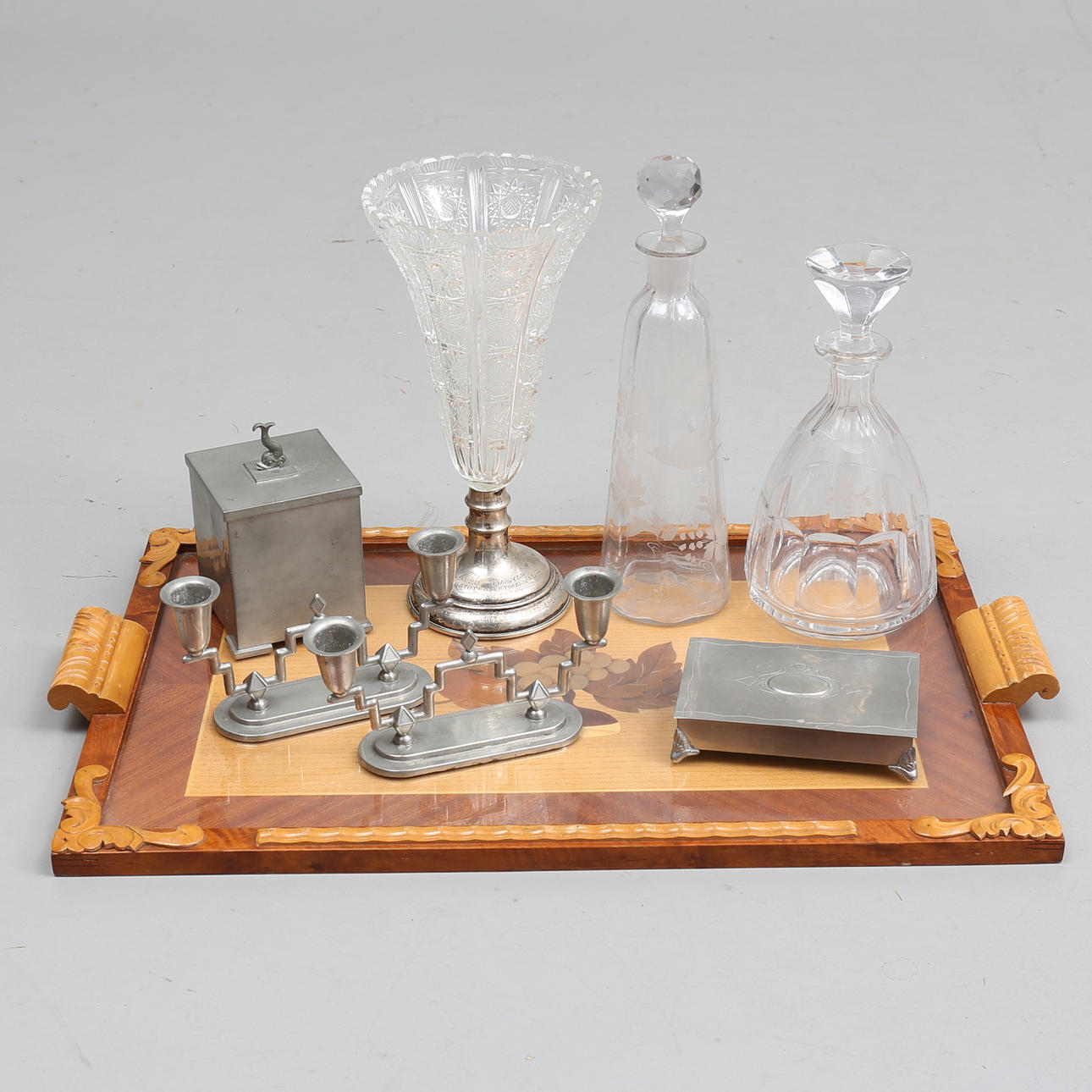 DIVERSE, 8 delar, bla. silver, art deco.