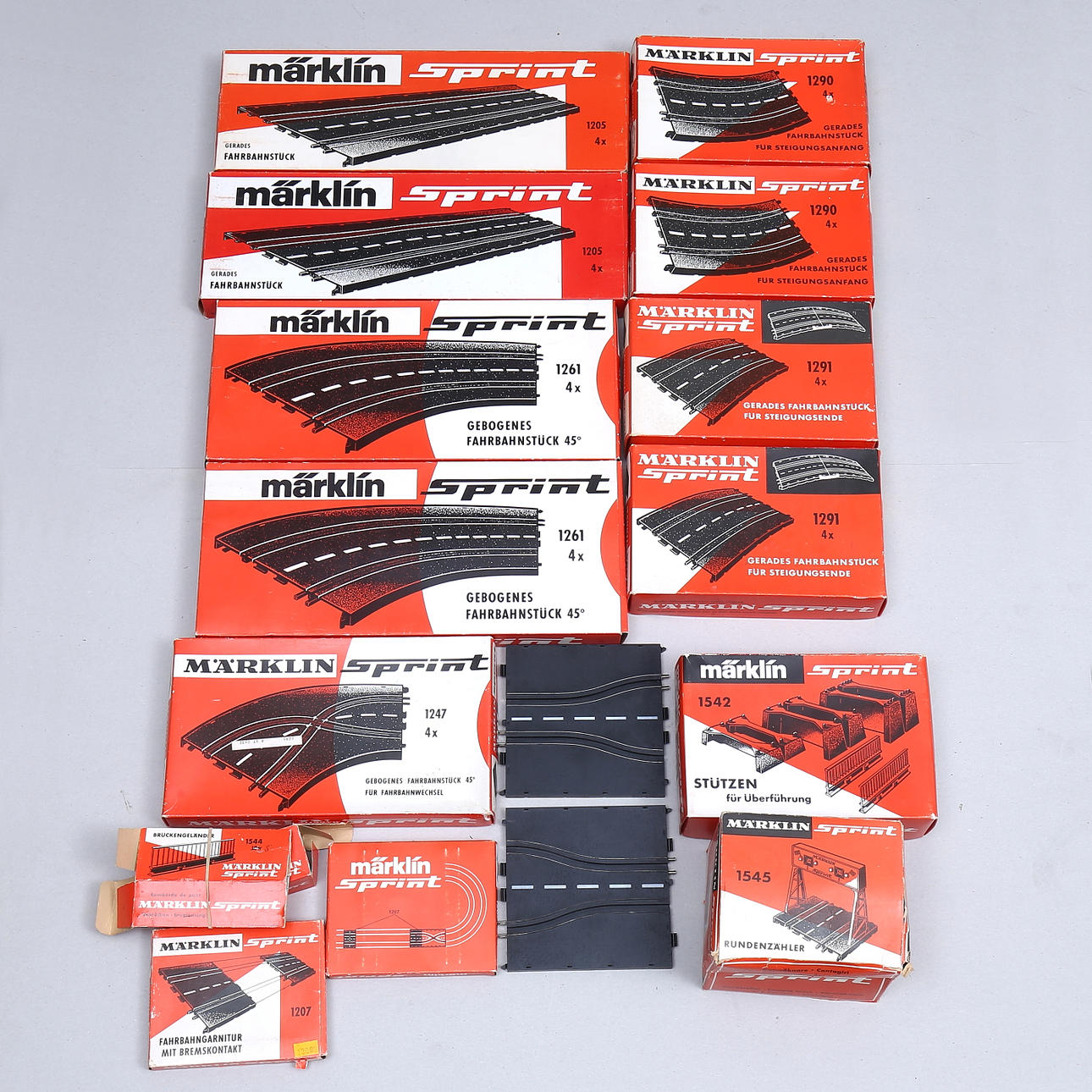 MÄRKLIN SPRINT Bandteile, Originalkartons.