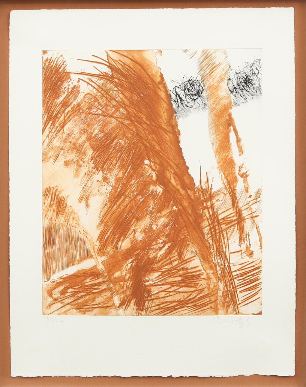 ULF TROTZIG. Komposition, polytopi nr 44/110 cm, signerad.