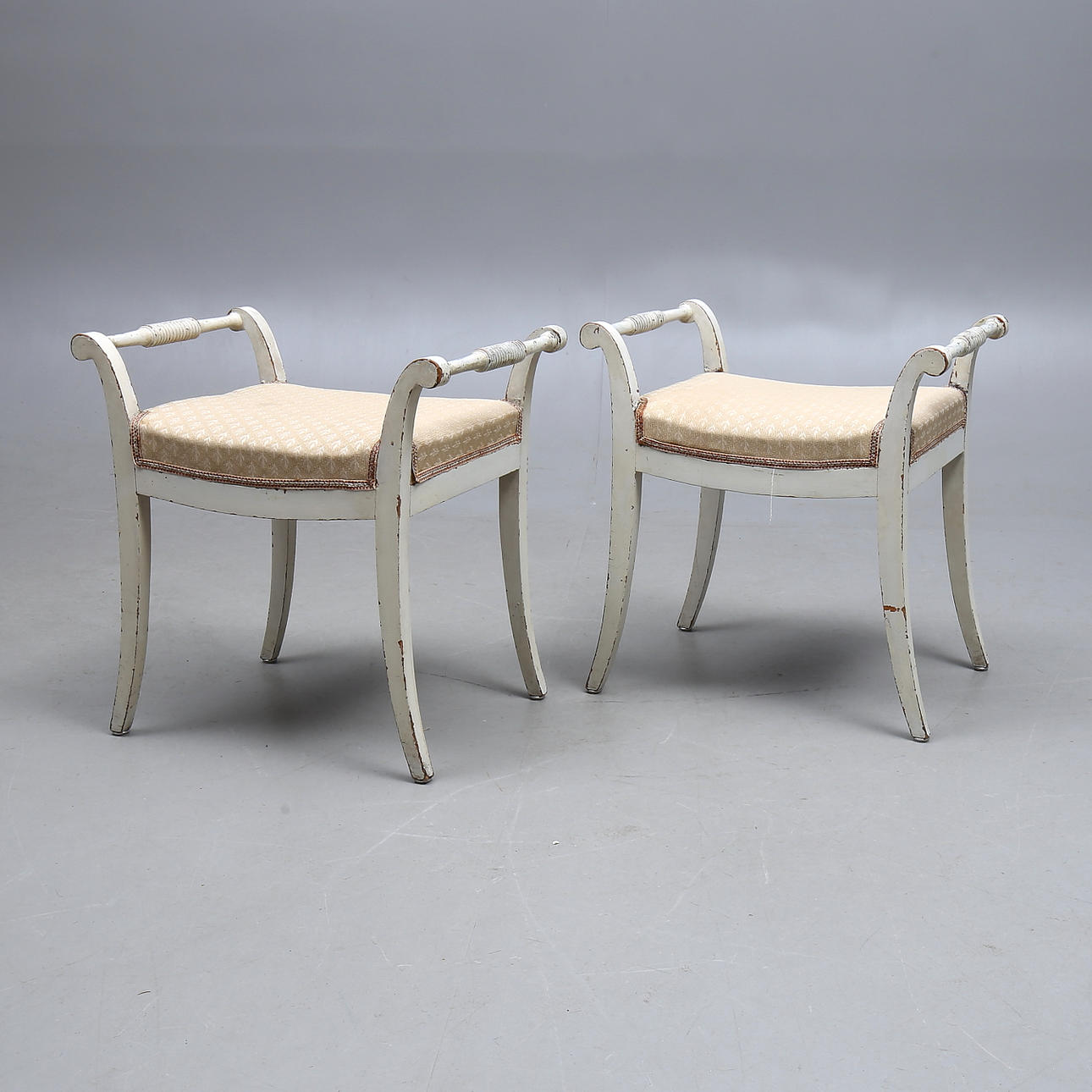 BANQUETS, a pair, Karl Johan, 1820s-40s.