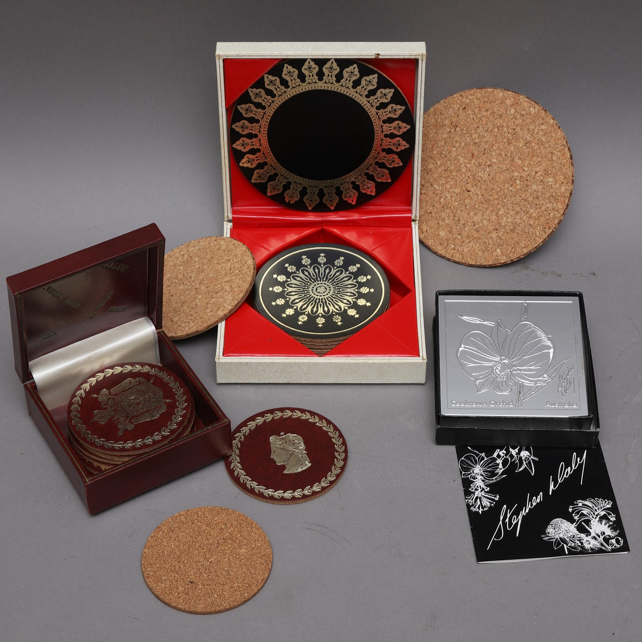 COASTERS, 21 pcs, i.a. Paul Stephen-Daly & Skandetui Malmö.