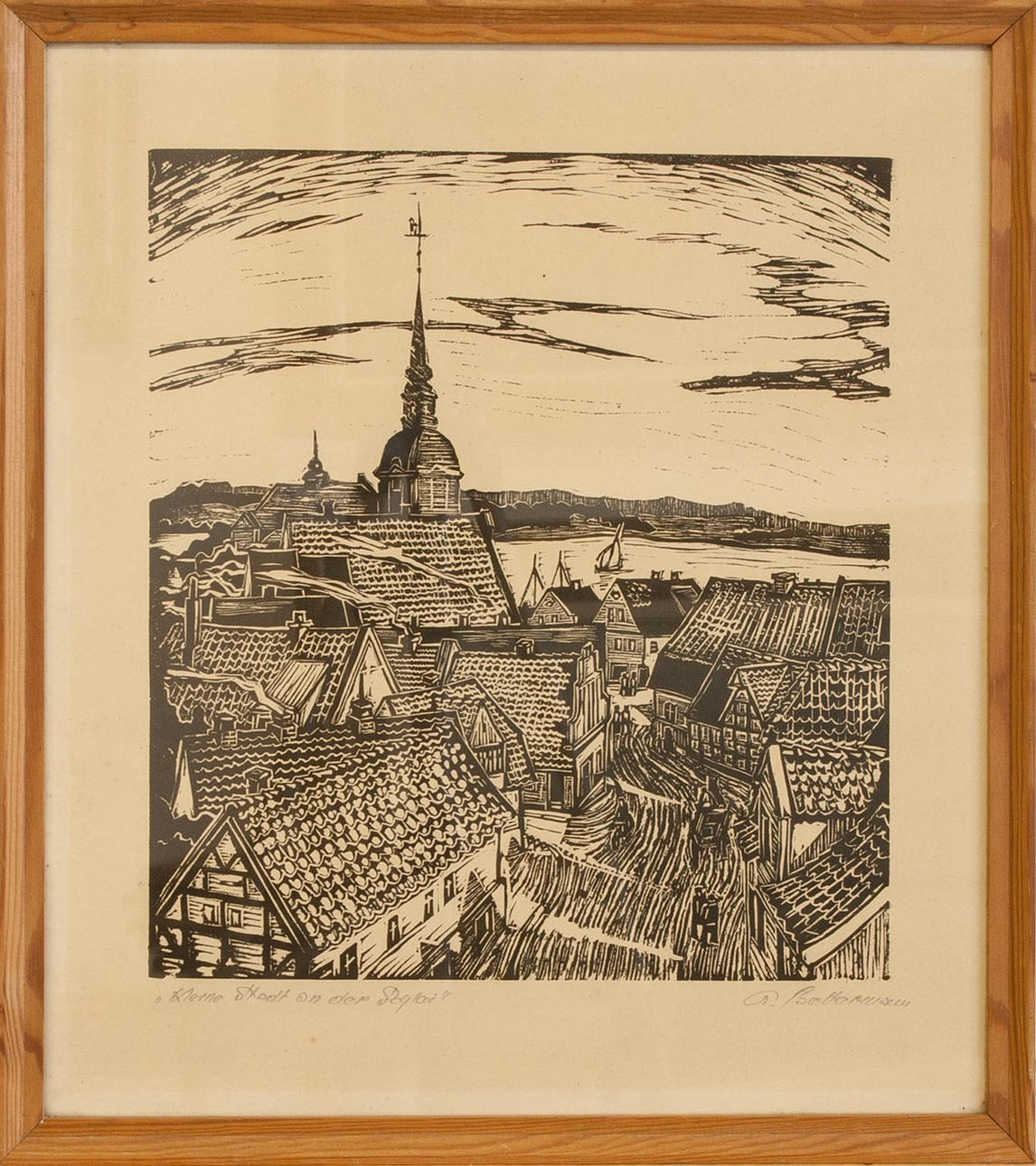 GERHARD BETTERMANN. Lille by ved Sleien.