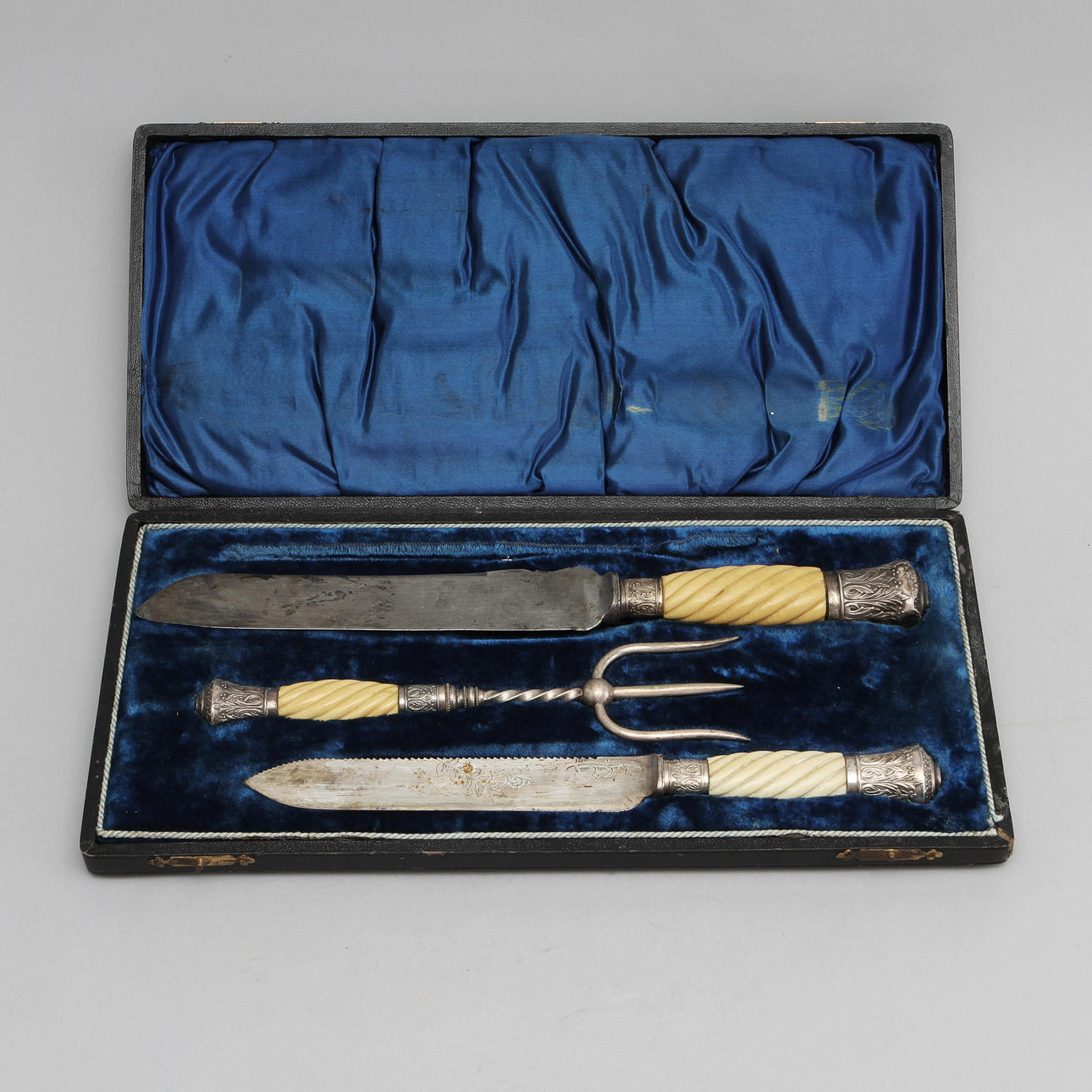 TRANCHERBESTICK, 3 delar, troligtvis England, 1900-talets tidigare hälft.