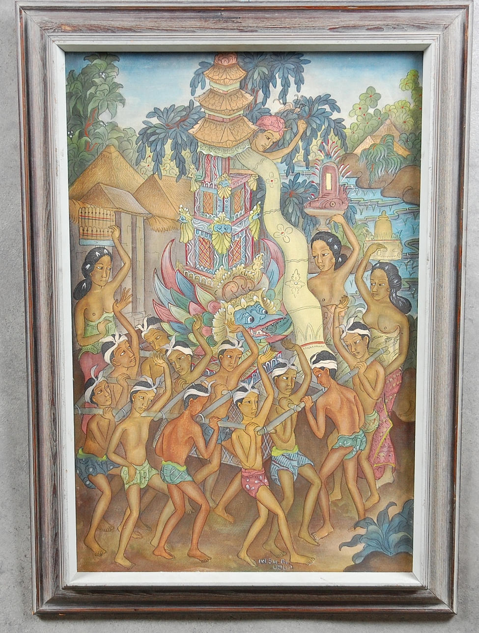 OIDENTIFIERAD KONSTNÄR. olja på duk, signerad.