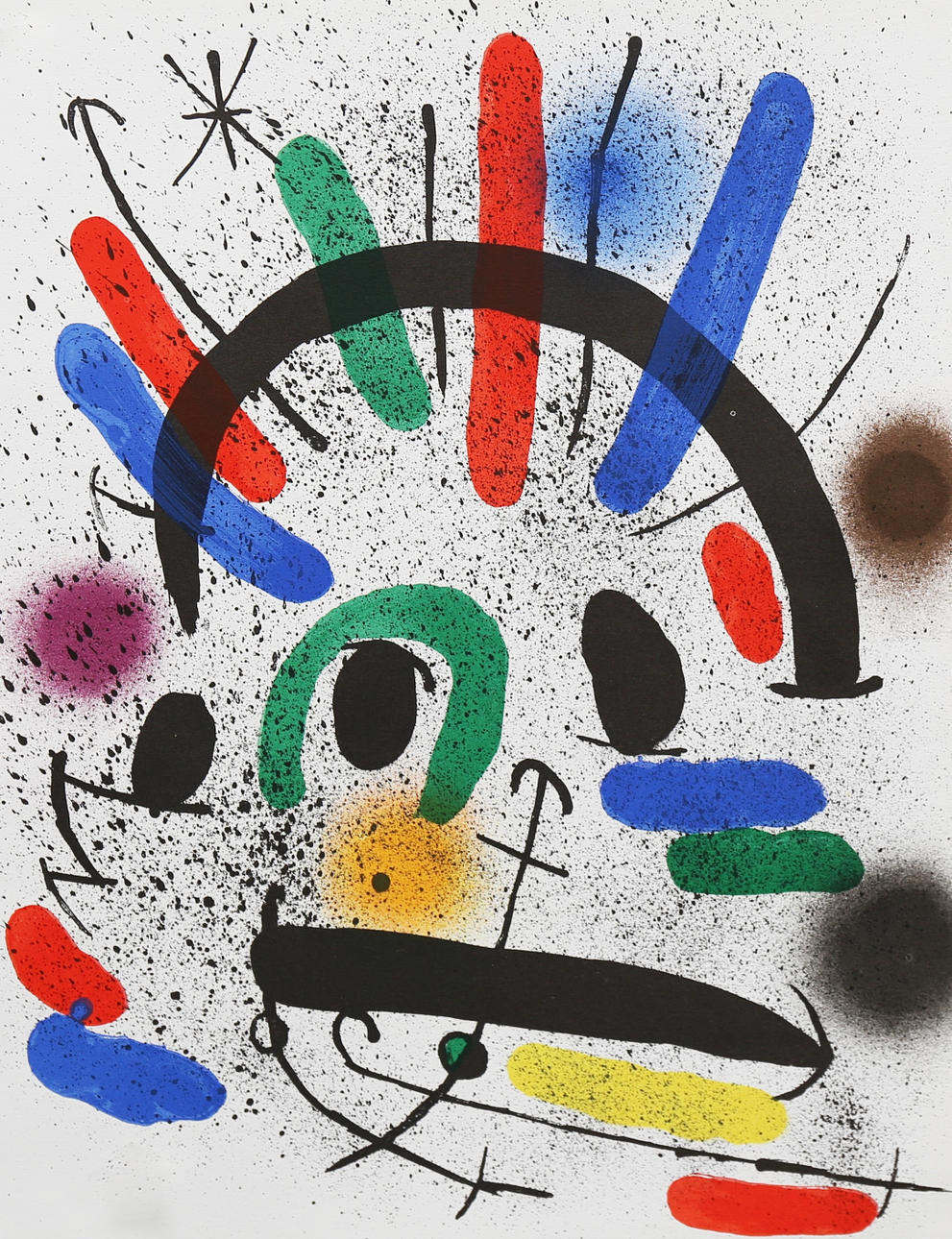 JOAN MIRÓ. "Originallithographie II".