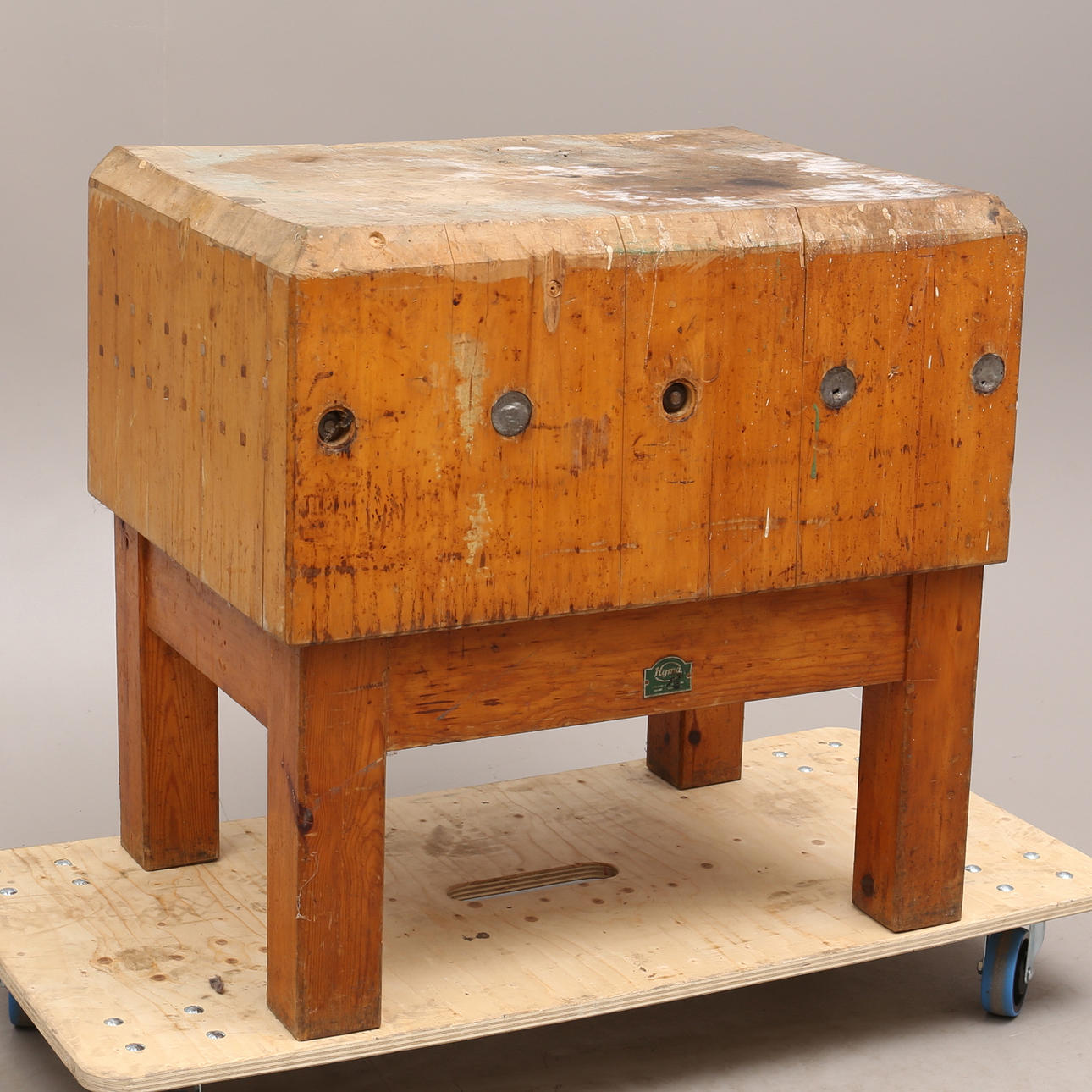 BUTCHER BENCH, marked Hyma.