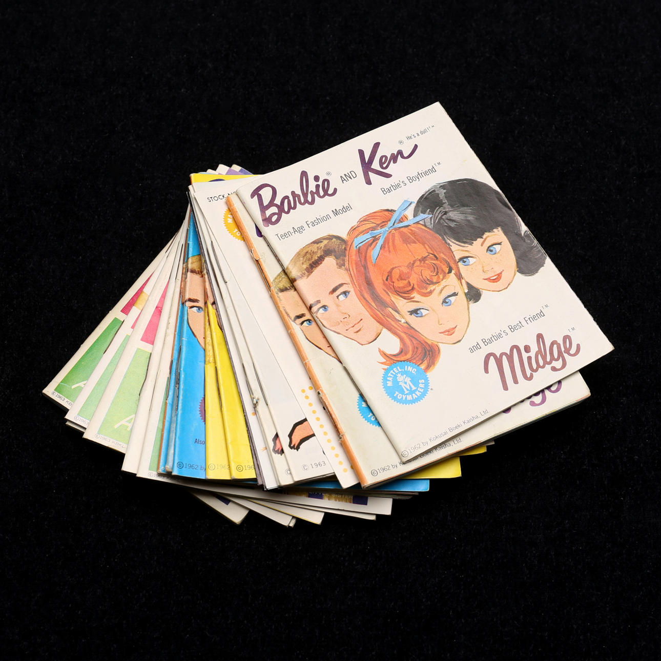 BOOKLETS, 19 pcs, Mattel, as well as Midge, 1962/ 1963.