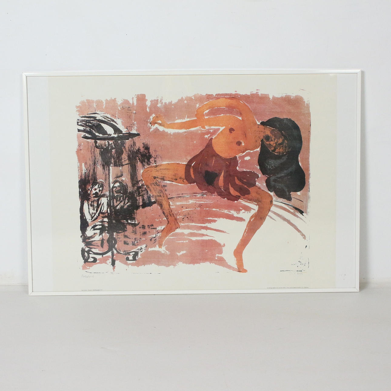 EMIL NOLDE (BK). 'Dancer', color lithograph, 1913.